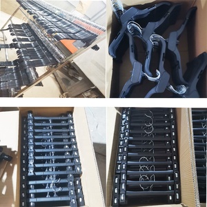 Percha de Plástico Negra de <span class=keywords><strong>Tamaño</strong></span> Pequeño, 20 CM de Alto, 33.6 CM, para Perros <span class=keywords><strong>Akita</strong></span>, Pomerania, Teddy, Ropa para Mascotas, Material de Tela de PP de un Solo Nivel, en Caja - Product Image 5