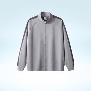 Conjunto de <span class=keywords><strong>chándal</strong></span> personalizado de peso pesado, conjunto de dos piezas para correr para <span class=keywords><strong>hombre</strong></span>, <span class=keywords><strong>chándal</strong></span> a rayas, ropa deportiva, chaqueta informal con cremallera, cuello levantado - Product Image 5