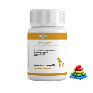 Complément alimentaire pour chiens et chats sans céréales, à absorption rapide, fabriqué dans une usine certifiée GMP, capsules de sulfate de chondroïtine MSM - Product Image 1