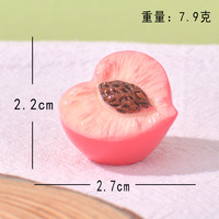 Kado Kejutan Blind Bag Buah Jeruk Mini Buatan dari Resin 3D Mirip Asli Kerajinan DIY Lanskap Mikro Dekorasi Meja Lucu Koleksi