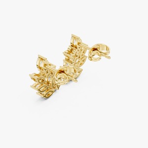 Pendientes de Diamantes con Diseño Floral de Hojas, de Lujo a Precio Accesible, para Mujer, Ideales para Regalo y Uso Diario, Disponibles para la Venta - Product Image 2