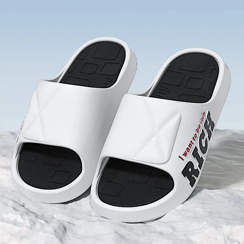 Summer Light Weight Anti-Slip Man Sandals Soft Sole Home Custom Slippers Indoor Slides