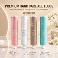 Tube de crème pour les mains en aluminium-plastique, type assemblé, avec vis, logo personnalisé, impression UV, remplacement pratique, corps séparé