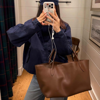 Bolso Tote de Moda Personalizado con Cierre Metálico 2026, Mini Bolso de Almacenamiento de Maquillaje y Belleza de Cuero PU Suave, Regalo para Damas