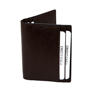 2026 Full Grain Leather Wallet Card Holder Luxury Wallet For Men Wholesale Gift Box Open Closure Card Holder Wallet Custom Logo - Product Image 1
