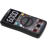 ZT102A Multimeter Digital 6000 Hitungan Lampu Latar AC/DC Ammeter Voltmeter Ohm Pengukur Voltase Portabel dengan LCD Warna-warni