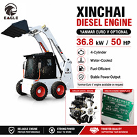 Mini-chargeuse sur pneus hydraulique Eagle Diesel avec capacité de charge nominale de 750 kg
