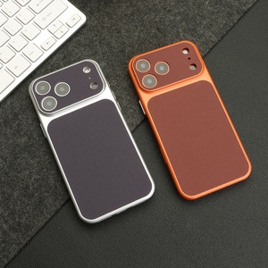 Étui de protection intégral en <span class=keywords><strong>cuir</strong></span> à motif tressé magnétique tendance pour iPhone 17, 17 Pro <span class=keywords><strong>Max</strong></span>, 16, 15, 14 - Product Image 4