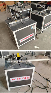 Machine de découpe de profilés en aluminium 45 et 90 degrés 80*80mm avec moteur à engrenages PLC et roulement 380V 2.2kW - Product Image 4