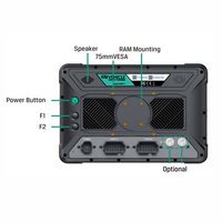 Tablet PC Industrial de 10 Pulgadas con GPS Glonass, Pantalla Táctil Resistente al Agua, Antena WiFi, Soporte 4G, Sistema Linux, 2GB, Táctil con Guante, GNSS Externo, Nuevo