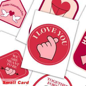 Carte de vœux personnalisée pour la Saint-Valentin, thème colombe et cœur, cartes de joyeux anniversaire, carte de vœux personnalisée pour message personnalisé |   Lui Elle - Product Image 4