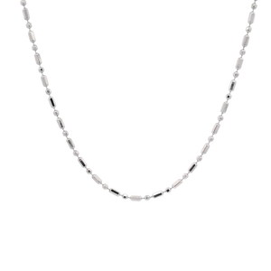 Collar Extensible Opulento en Platino Pt950 con Cuentas Octagonales para Fiestas Nocturnas, Adorno Femenino de Platino - Product Image 1