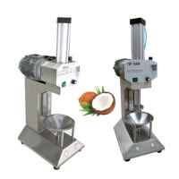 Machine automatique de pelage de noix de coco verte / Machine à gratter la peau de noix de coco verte jeune / Machine à éplucher et à tailler la noix de coco verte