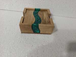 Sous-verres décoratifs en résine et bois pour designers d'intérieur – Modèles uniques pour la maison, l'hôtel et le bureau - Product Image 4