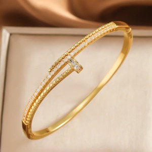 Kaleidoscope <b>Bracelet</b> Sterling Silver Plated 18k <b>Gold</b> <b>Beads</b> Narrow Four Leaf Clover Elegant Starry Sky Open Design Gift Jewelry - Product Image 2