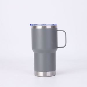 Vaso de Viaje de Acero Inoxidable de Doble Pared, 20oz/30oz, a Prueba de Fugas, con Aislamiento al Vacío y Asa, para Oficina y Auto - Product Image 5