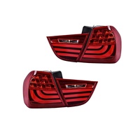 Ensemble de feux arrière à LED à fibre optique pour BMW Série 3 E90 318i 320i 2005-2008, clignotants arrière modifiés, feux de freinage