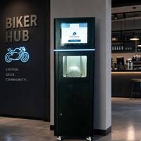 Laveuse de casques de moto intelligente en libre-service pour usage commercial |   Machine automatique de nettoyage et de désinfection de casques avec écran tactile