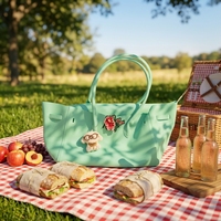 Sac fourre-tout transparent en PVC grande capacité pour femme, élégant, pour l'été, avec fermoir argenté, vente directe usine