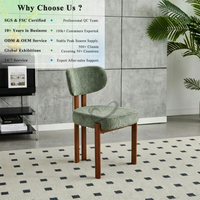 Silla de Tela Suave Moderna y Minimalista para el Hogar, Sillas de Comedor Tapizadas Elegantes y Cómodas de Primera Calidad