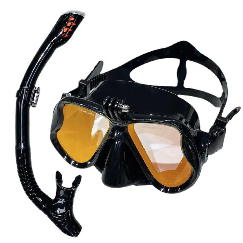 Snorkelset Anti-Fog Siliconen Gehard Glas Duikmasker Originele Bril Anti Lek