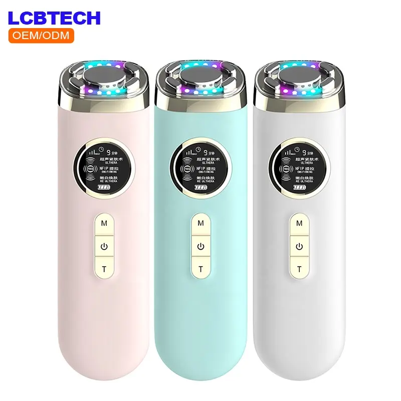 Hot Cool Face RF Instrument EMS Home Use LED Lifting Tighten Facial Massager Beauty Device Anti Wrinkle RF Beauty Instrument