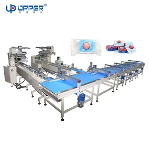 Automatic Detergent soap packing line Upper Machinery Concentrated Rinse Block Dishwashing Tablets packaging machine