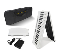 Musikklaviere Faltbares Multifunktionales Klaviatur-Keyboard, Elektronisches Klavier mit Mehreren Tönen & Rhythmen für Anfänger