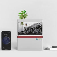 Mini aquarium écologique en acrylique alimenté par USB pour micro-paysages