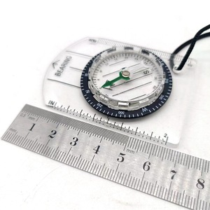 Multifunctional Compass With Ruler And Bearing Scale For Outdoor Camping Mountaineering Navigation Use - Product Image 3