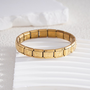 Modular Bracelet Stainless Steel Geometric Butterfly Design Unisex Jewelry Accessory - Product Image 2