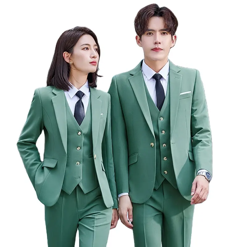 New professional men Korean slim fit suit work suits for both men and women