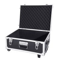 Valise en aluminium personnalisable, valise rigide, valise de transport en métal, valise à roulettes pour instruments, flycase avec roues