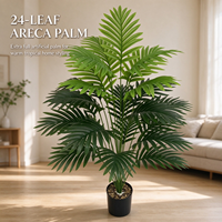 Plante artificielle réaliste en pot Areca, fausse verdure pour salon intérieur, ornement de maison, décoration