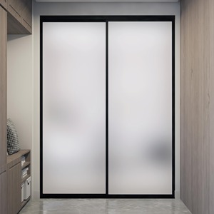 <span class=keywords><strong>Porte</strong></span> <span class=keywords><strong>coulissante</strong></span> <span class=keywords><strong>suspendue</strong></span> élégante à l'aspect sans cadre pour séparation de bureau et de bureau à domicile - Product Image 4