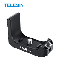 Support multifonctionnel en aluminium en forme de L avec interface griffe froide pour Insta360 X5 X4, filetage 1/4 pouce, base à dégagement rapide