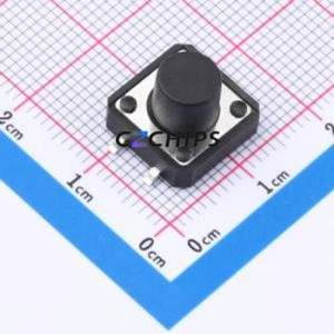 TS-1094S-A11B2-D2 Tactile Switch SMD-4P,12x12mm Switch Single Pole Single Throw Round Button 1.8N Vertical Mount - Product Image 1