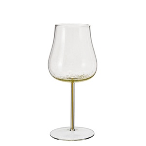 Verre à vin rouge en borosilicate soufflé à la main, 460 ml, avec tige colorée unique, vente en gros de l'usine chinoise Samyo - Product Image 2