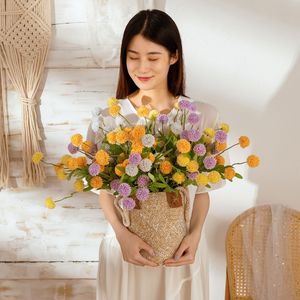 Fleurs artificielles Ningyu MW66787 en tissu tissé, décoration de mariage, décoration de la maison, bouquet multicolore - Product Image 1