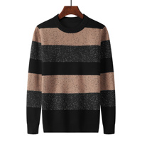 Pull en tricot pour homme, élégant et luxueux, sur mesure, de marque de créateur, vente en gros