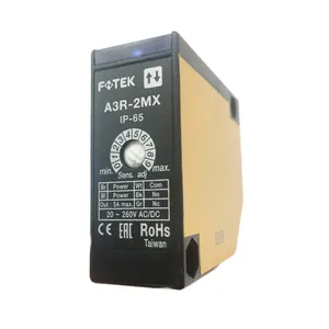 FOTEK A3R-2MX सेंसिंग दूरी 2m 24~240VAC 5pin नो एनसी रिले आउटपुट IP65 फ्री पावर रिफ्लेक्स टाइप फोटोइलेक्ट्रिक सेंसर