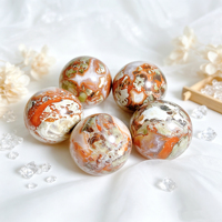 Vente en gros de sphères de cristal d'agate naturelle polie pour la décoration de la maison et le Feng Shui