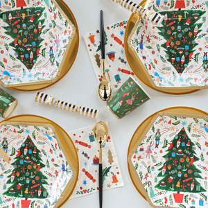 <span class=keywords><strong>Kit</strong></span> de <span class=keywords><strong>vaisselle</strong></span> <span class=keywords><strong>jetable</strong></span> pour fête de Noël en papier pour 8 invités, assiettes, gobelets, serviettes, par Party Maker 616243 - Product Image 4