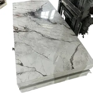 Value And Accessibility 1220*2440MM Glossy UV 3D PVC Marble Sheet
