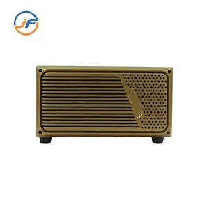 Smart Vintage FM Radio Vintage Wood PVC Speakers TWS Wireless Subwoofer Outdoor Portable Stereo Speakers