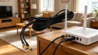 Câble d'extension d'antenne Aurora Yu SMA mâle vers SMA femelle 5m Câble coaxial RG174 (Modèle SMA02) pour routeur WiFi, traceur GPS