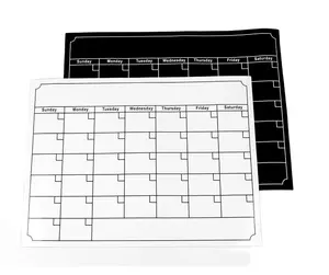 2024 Large Magnetic Whiteboard Blackboard Weekly Planner To Do List and Shopping List for Kitchen With Marker Set Fridge Magnet