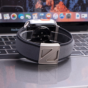 Correa de Reloj Magnética de Nailon con Hebilla en Z, Correa Ajustable y Transpirable Compatible con Relojes Inteligentes Serie 11, 10 y <span class=keywords><strong>SE</strong></span> - Product Image 3