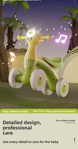 Monopattino Senza Pedali per Bambini da 2 <span class=keywords><strong>a</strong></span> 4 Anni, <span class=keywords><strong>a</strong></span> Quattro Ruote, in Plastica, Regalo - Product Image 6