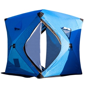 Abri de pêche sur glace isolé portable pour 3 personnes <span class=keywords><strong>tente</strong></span> thermique de bidon de pêche sur glace avec couche isolée parfaite pour la pêche sur glace - Product Image 1